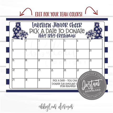 Facebook fundraisers make it easy to support causes that are important to you. . Pay the date calendar fundraiser template free